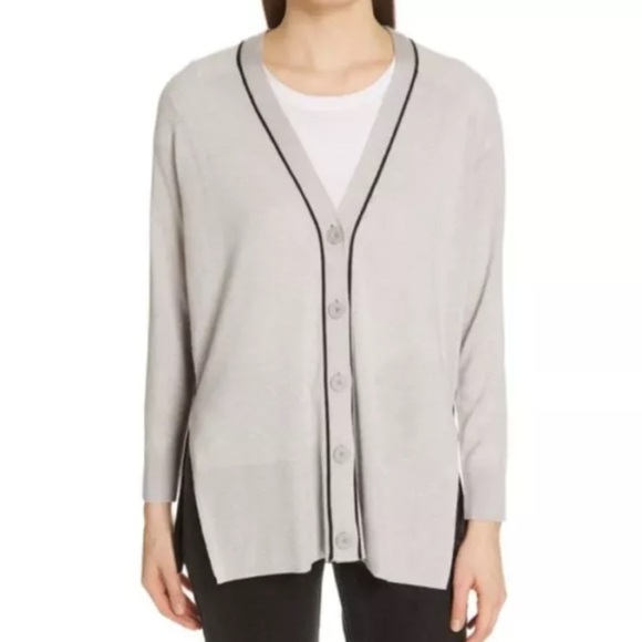ATMWool, Silk, & Cashmere Blend ColorBlock Cardigan